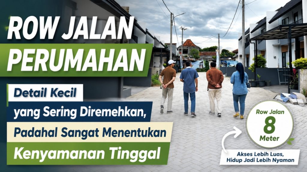 Row Jalan Perumahan Detail Kecil yang Sering Diremehkan